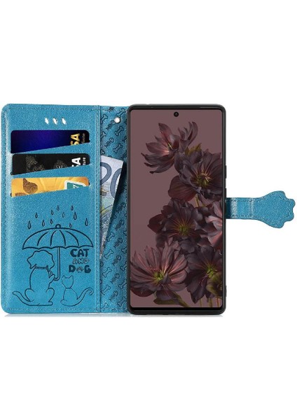Google Pixel 7 Pro Sevimli Kedi Kabartmalı Premium Pu Deri Flip Darbeye Dayanıklı Cüzdan Manyetik Kılıf Kapağı Kart Yuvaları ile (Yurt Dışından) fırsatları