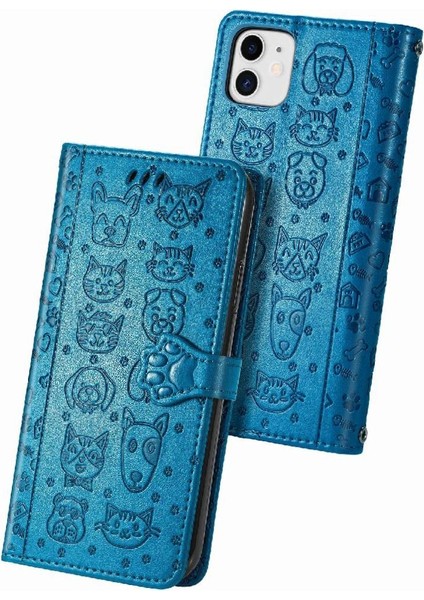 iPhone 11 Sevimli Kedi Kabartmalı Premium Pu Deri Flip Darbeye Dayanıklı Cüzdan Manyetik Kılıf Kapağı Kart Yuvaları ile (Yurt Dışından) modelleri