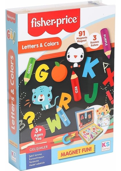 Fp 13410 Fisher Price Baby Puzzle Letters Colors -Ks Puzzle