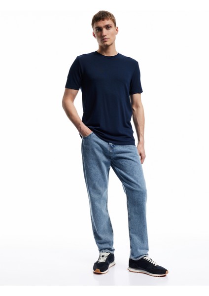 Pamuklu Normal Bel 90's Straight Fit Jean Pantolon - Korban Jean