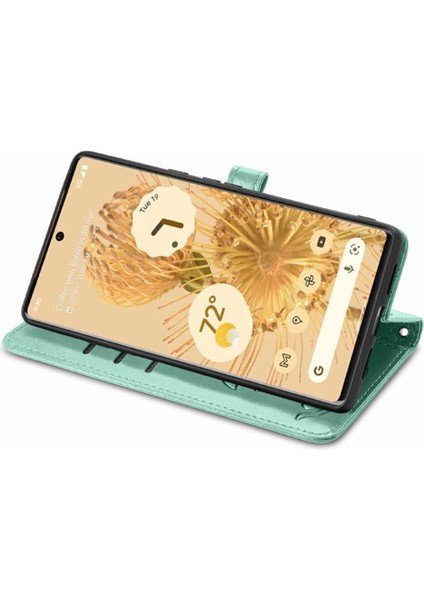 Google Pixel 6 Sevimli Kedi Kabartmalı Premium Pu Deri Flip Darbeye Dayanıklı Cüzdan Manyetik Kılıf Kapağı Kart Yuvaları ile (Yurt Dışından) fırsatları