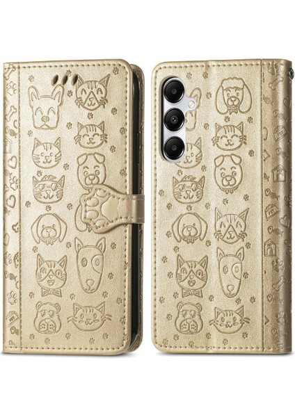 Xiaomi Poco X6 Pro 5g Sevimli Kedi Kabartmalı Premium Pu Deri Flip Darbeye Dayanıklı Cüzdan Manyetik Kılıf Kapağı Kart Yuvaları ile (Yurt Dışından)