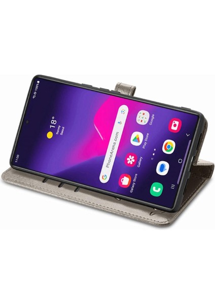 Samsung Galaxy S25 Ultra Sevimli Kedi Kabartmalı Premium Pu Deri Flip Darbeye Dayanıklı Cüzdan Manyetik Kılıf Kapağı Kart Yuvaları ile (Yurt Dışından)