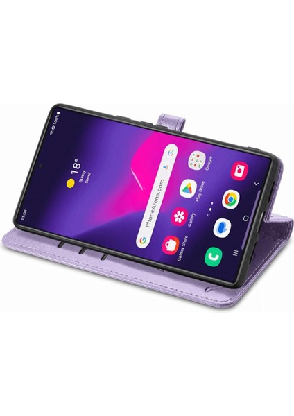 Samsung Galaxy S25 Ultra Sevimli Kedi Kabartmalı Premium Pu Deri Flip Darbeye Dayanıklı Cüzdan Manyetik Kılıf Kapağı Kart Yuvaları ile (Yurt Dışından)