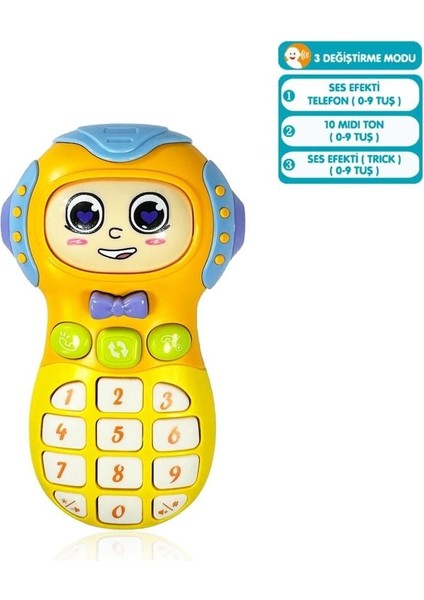 URG02 JLG-855-40A Işikli ve Müzi̇kli̇ Cep Telefonu -Vrd ()