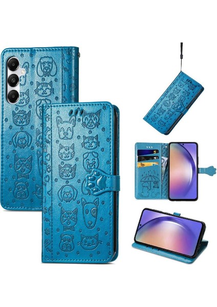 Xiaomi Poco X6 Pro 5g Sevimli Kedi Kabartmalı Premium Pu Deri Flip Darbeye Dayanıklı Cüzdan Manyetik Kılıf Kapağı Kart Yuvaları ile (Yurt Dışından)