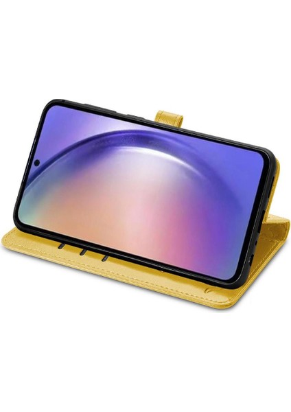 Xiaomi Poco X6 Pro 5g Sevimli Kedi Kabartmalı Premium Pu Deri Flip Darbeye Dayanıklı Cüzdan Manyetik Kılıf Kapağı Kart Yuvaları ile (Yurt Dışından)