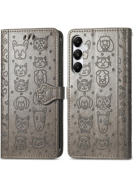 Xiaomi Poco X6 Pro 5g Sevimli Kedi Kabartmalı Premium Pu Deri Flip Darbeye Dayanıklı Cüzdan Manyetik Kılıf Kapağı Kart Yuvaları ile (Yurt Dışından)