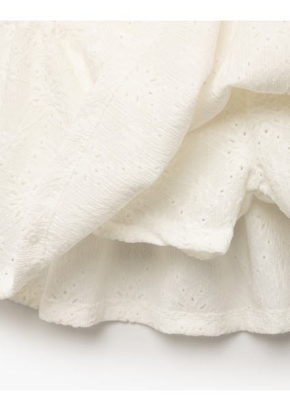 Volanlı Brode Mini Etek modelleri