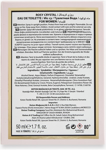 Parfüm Rosy Crystal 50 ml