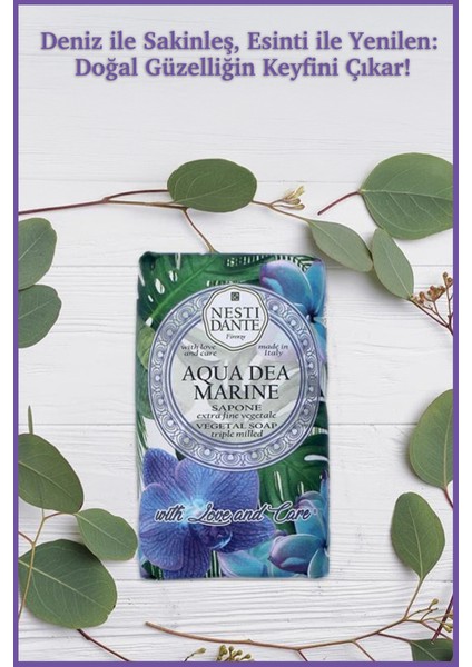 With Love And Care Aqua Dea Marine Katı Sabun 250 gr | Nemlendirici | Deniz Esintisi
