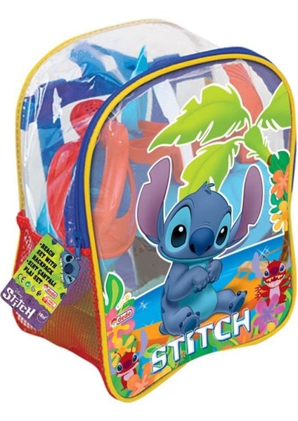 Nessiworld 04063 Stitch Resimli Sırt Çantası Plaj Seti