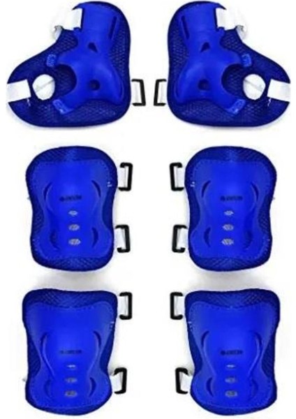 Delta Prt-78 Paten ve Kaykay Koruyucu Set Mavi L Beden