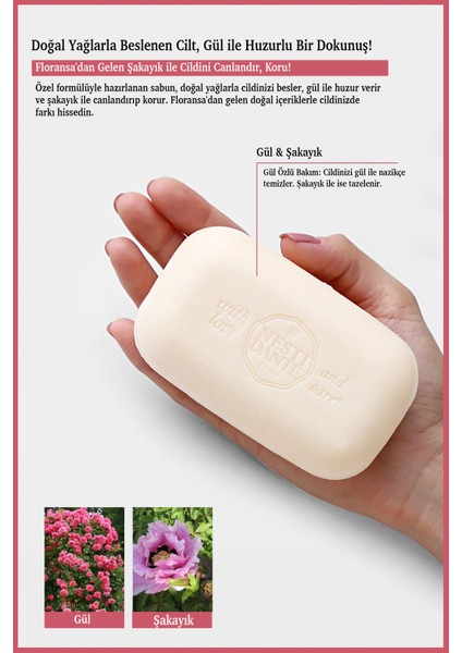 With Love And Care Regina Di Peonie Katı Sabun 250gr Gül Ve Şakayık modelleri