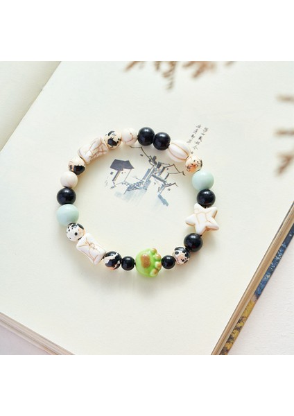 Seramik Takı Bileklik Etnik Stil Qing El Dokuması Bileklik (Yurt Dışından)