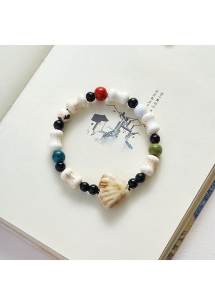 Seramik Takı Bileklik Etnik Stil Qing El Dokuması Bileklik (Yurt Dışından)