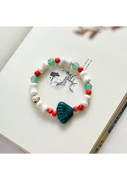 Seramik Takı Bileklik Etnik Stil Qing El Dokuması Bileklik (Yurt Dışından)