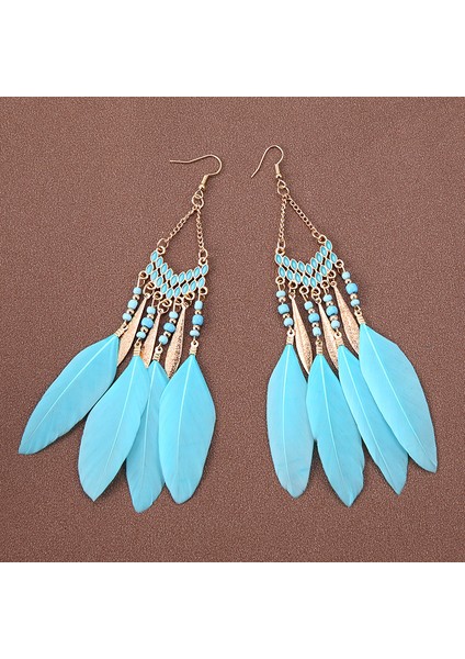 Bohem Tüy Küpeler Küpeler Etnik Tatil Aksesuarları (Yurt Dışından)