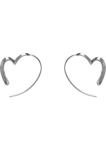 Zirkon Küpe Tasarımı Minimalist Vegan Loop Geometrik Inci Küpe (Yurt Dışından)