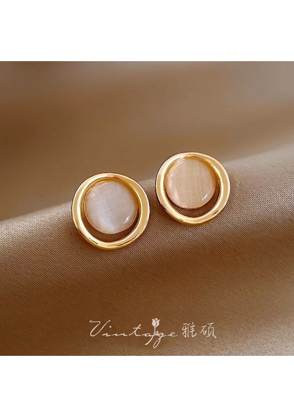 Altın Küpeler Vintage Temperament Küpeler Metal Küpeler (Yurt Dışından)