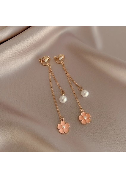 Kulak Deliksiz Kulak Klipsleri Mizaç Küpeleri Fransız Retro Inci Küpeler (Yurt Dışından)