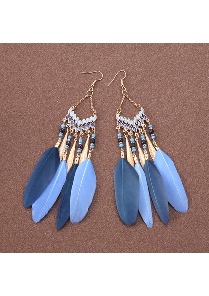 Bohem Tüy Küpeler Küpeler Etnik Tatil Aksesuarları (Yurt Dışından)