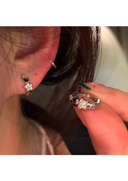 Büyük Halka Küpeler Basit Düz Halka Küpeler Küpeler (Yurt Dışından)