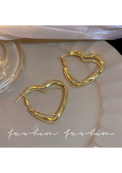 Zirkon Küpe Tasarımı Minimalist Vegan Loop Geometrik Inci Küpe (Yurt Dışından)