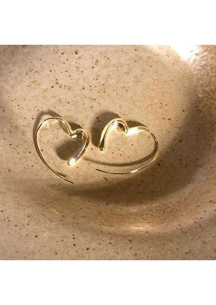 Zirkon Küpe Tasarımı Minimalist Vegan Loop Geometrik Inci Küpe (Yurt Dışından)