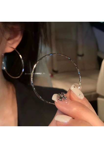 Küpeler Büyük Daire Küpeler Temperament Basit Küpeler Küpeler Mücevherat (Yurt Dışından)