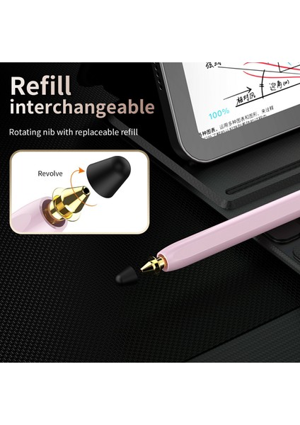 Tablet Telefon Kalemi Hassas Yazı Şarj Edilebilir Kapasitif Kalem-Pembe (Yurt Dışından) modelleri