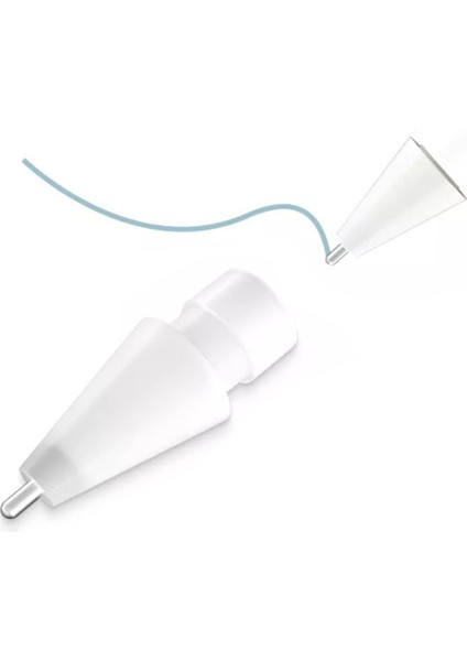 M2 Apple Pencil (1. ve 2. Nesil) Metal Uç Tasarımı Stylus Kalem Ucu Yedek Kalem Ucu (Yurt Dışından)