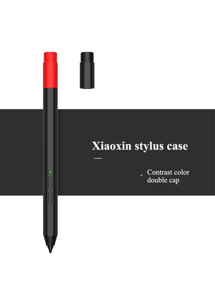 Lenovo Xiaoxin Stylus Kontrast Renk Sıvı Silikon Koruyucu Kalem Kılıfı Sarma Kapağı Kılıfı-Siyah (Yurt Dışından) fiyatları