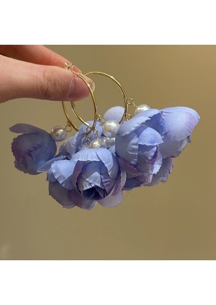 Küpeler Tatil Stili Küpeler Rafya Hasır El Yapımı Rattan Küpeler (Yurt Dışından)