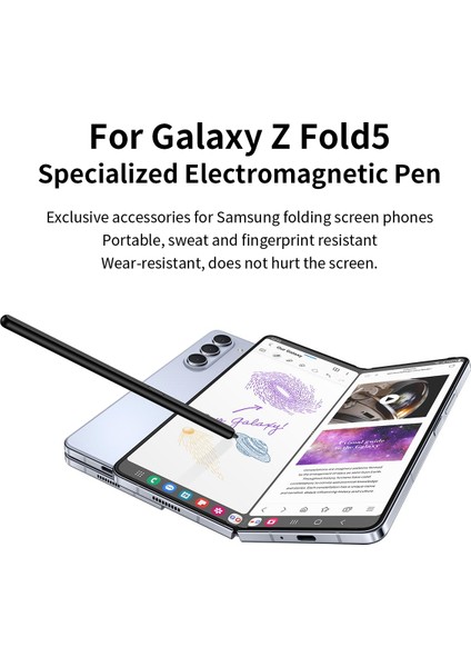 Samsung Galaxy Z Fold6 5g/z Fold5 5g Stylus Yedek Elektromanyetik Kalem (Bluetooth Uyumlu Değil)-Siyah (Yurt Dışından) fiyatları