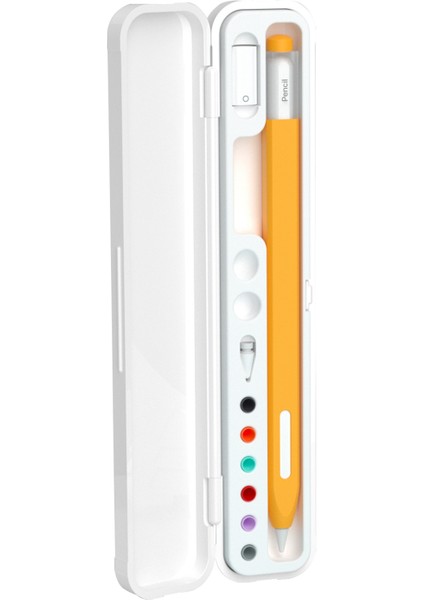 Apple Pencil Pro/kalem (2. Nesil)/1. Nesil Kapaklı Saklama Kutusu Için Taşıma Çantası-Beyaz (Yurt Dışından)