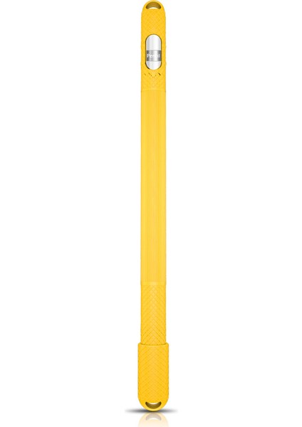 Kaymaz Silikon Kapak Tutucu Koruyucu Uç Kılıfı Apple Pencil-Sarı (Yurt Dışından)