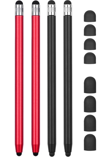 [4 Adet] Kapasitif Ekranlı Tablet ve Akıllı Telefonlar Için Evrensel 2'si 1 Arada Hassas Dokunmatik Ekran Kalemleri - Siyah/pembe (Yurt Dışından) fırsatları