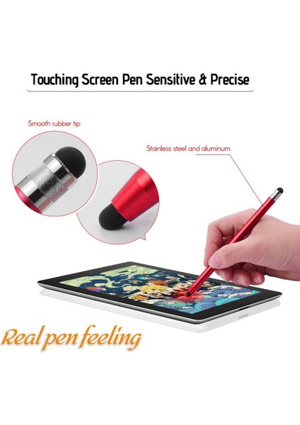 [4 Adet] Kapasitif Ekranlı Tablet ve Akıllı Telefonlar Için Evrensel 2'si 1 Arada Hassas Dokunmatik Ekran Kalemleri - Siyah/pembe (Yurt Dışından) indirimleri