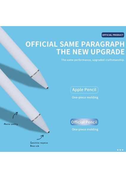 Gen. 2 Pen Aktif Kapasitif Kalem Otomatik Uyku Pil ile Çalışan Kablosuz Kalem Cep Telefonları, Tabletler Için-Beyaz (Yurt Dışından) fırsatları