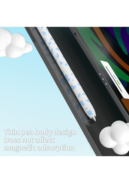Samsung Galaxy Tab S9/s8/s7 Stylus Kılıfı Inek Desenli Silikon Kılıf Kalem Koruyucu Kapak-Mor (Yurt Dışından) fiyatları