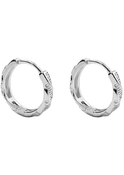 Küpe Erkek S925 Gümüş Küpe Vintage Küpe (Yurt Dışından)