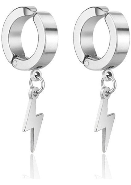 Küpe Erkek S925 Gümüş Küpe Vintage Küpe (Yurt Dışından)