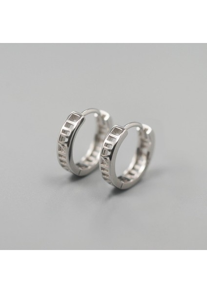 Küpe Erkek S925 Gümüş Küpe Gelgit Retro Küpe (Yurt Dışından)