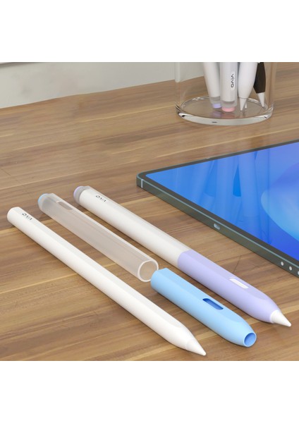 Vivo Pencil 2 Stylus Kalem Tpu Şeffaf Kılıf Düşme Önleyici Kalem Koruyucu Kapak-Mor (Yurt Dışından) modelleri