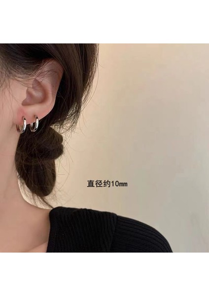 Büyük Halka Küpeler Basit Düz Halka Küpeler Küpeler (Yurt Dışından)