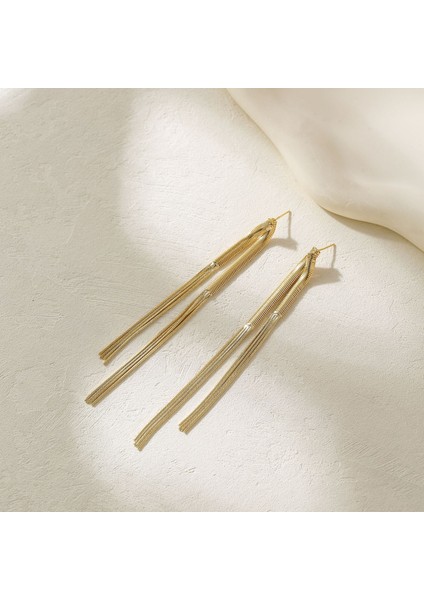 Püskül Koleksiyon Küpeler Moda Küpeler Zirkon Küpeler Uzun (Yurt Dışından)