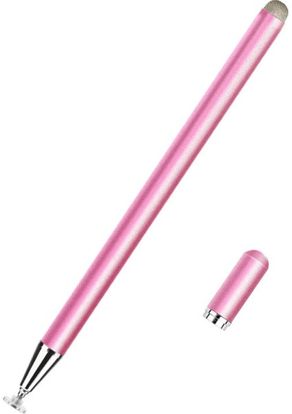 JD02 Evrensel 2'si 1 Arada Yuvarlak Disk/bez Kalem Ucu Kapasitif Kalem Tablet Telefon Manyetik Adsorpsiyon Kapağı Çizim Yazma Kalemi-Gül Altını (Yurt Dışından)
