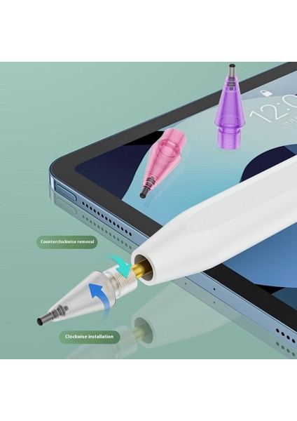 Apple Pencil (2. Nesil)/kalem (1. Nesil)/kalem (Usb-C)/pencil Pro Tips 2b Damping Silent-Fine Point/transparent Yellow Için (Yurt Dışından)