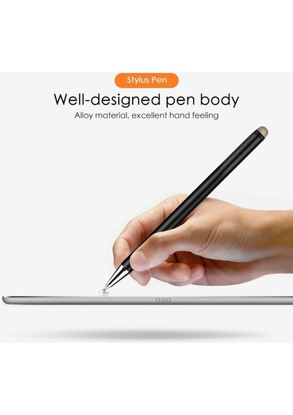 JD02 Evrensel 2'si 1 Arada Yuvarlak Disk/bez Kalem Ucu Kapasitif Kalem Tablet Telefon Manyetik Adsorpsiyon Kapağı Çizim Yazma Kalemi-Gümüş (Yurt Dışından) indirimleri